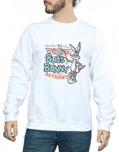 White - Side - Looney Tunes Unisex Adult Bugs Bunny Vintage Sweatshirt