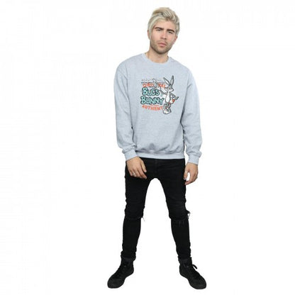 Sports Grey - Lifestyle - Looney Tunes Unisex Adult Bugs Bunny Vintage Sweatshirt