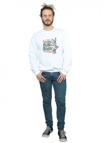 White - Lifestyle - Looney Tunes Unisex Adult Bugs Bunny Vintage Sweatshirt