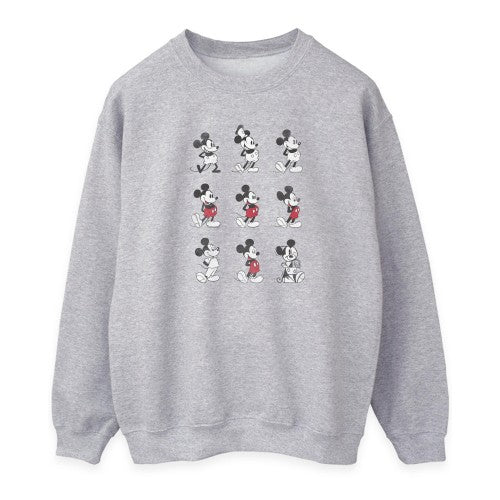 Front - Disney Womens/Ladies Mickey Mouse Evolution Sweatshirt