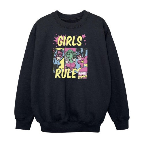 Front - Marvel Comics Girls Rule Sweatshirt