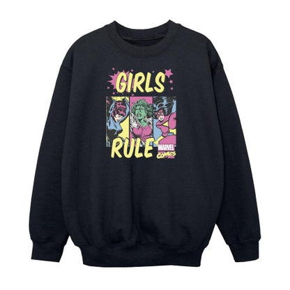 Front - Marvel Comics Girls Rule Sweatshirt