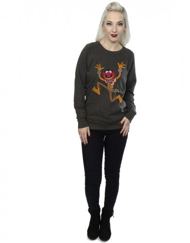 Light Graphite - Lifestyle - The Muppets Womens-Ladies Animal Sweatshirt