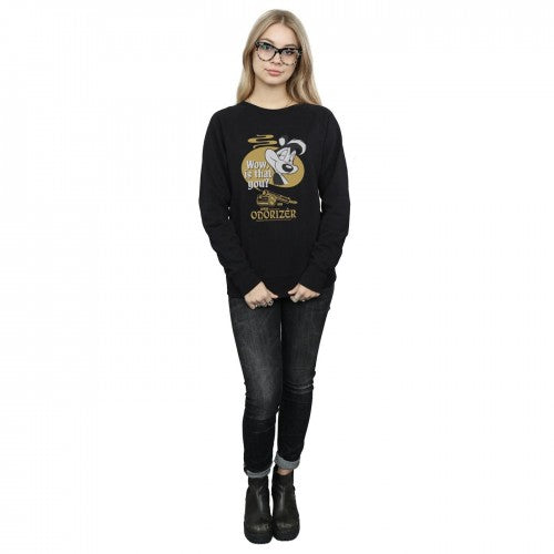 Black - Pack Shot - Looney Tunes Womens-Ladies Odorizer Pepe Le Pew Sweatshirt