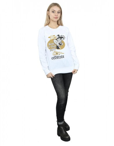White - Lifestyle - Looney Tunes Womens-Ladies Odorizer Pepe Le Pew Sweatshirt