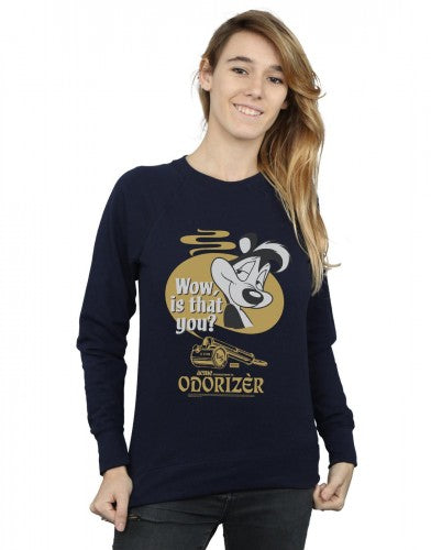 Navy Blue - Back - Looney Tunes Womens-Ladies Odorizer Pepe Le Pew Sweatshirt