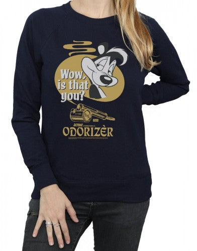 Navy Blue - Side - Looney Tunes Womens-Ladies Odorizer Pepe Le Pew Sweatshirt