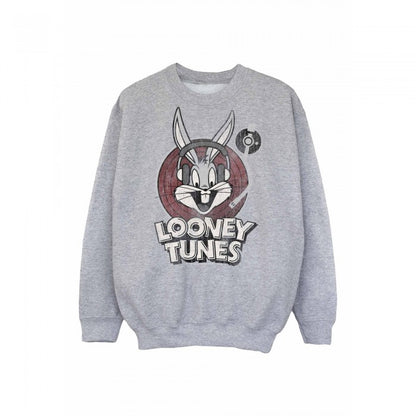 Front - Looney Tunes Boys Bugs Bunny Circle Logo Sweatshirt