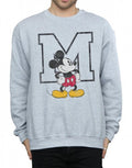 Sports Grey - Side - Disney Mens Classic M Mickey Mouse Sweatshirt
