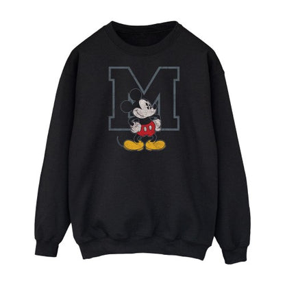 Front - Disney Mens Classic M Mickey Mouse Sweatshirt