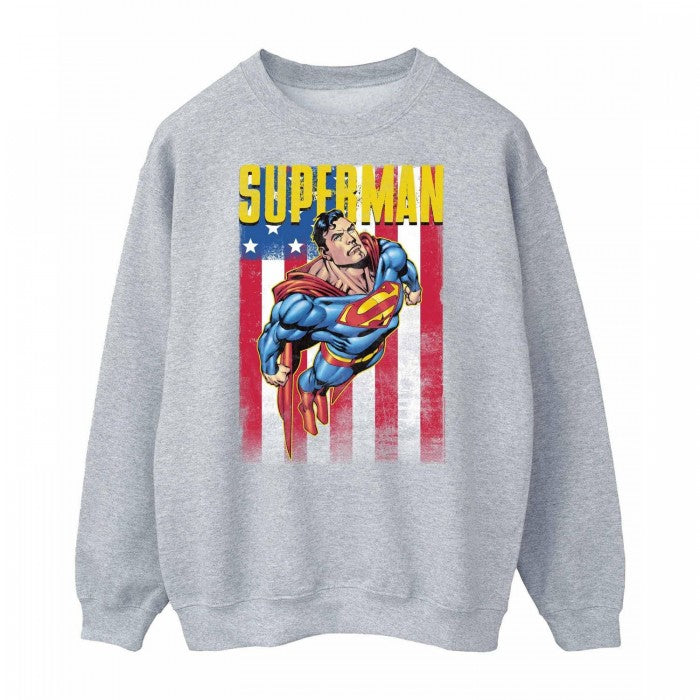 Front - Superman Mens Flight Sweatshirt