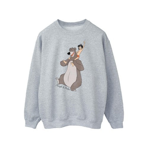 Front - Jungle Book Womens/Ladies Classic Mowgli And Baloo Sweatshirt