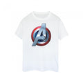 Front - Avengers Womens/Ladies 3D Logo Fitted T-Shirt