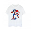 Front - Captain America Womens/Ladies The First Avenger T-Shirt