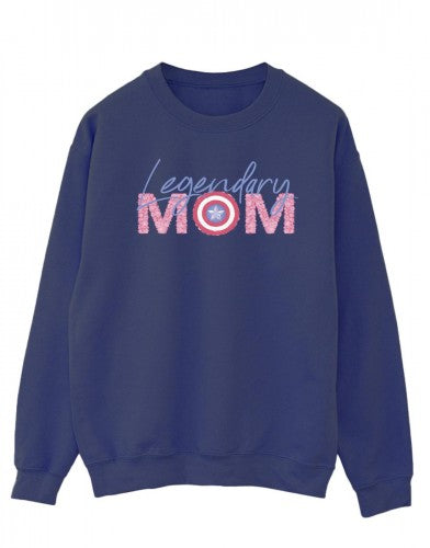 Front - Marvel Mens Avengers Captain America Mum Cotton Sweatshirt