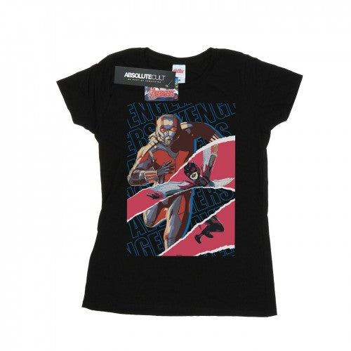 Front - Marvel Womens/Ladies Avengers Ant-Man And The Wasp Collage Cotton T-Shirt