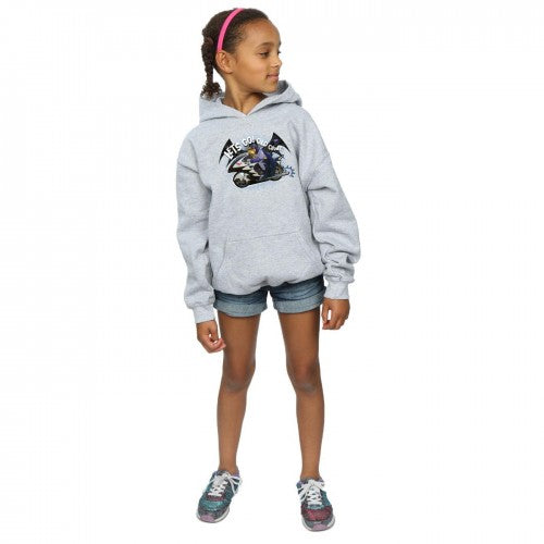 Sports Grey - Lifestyle - DC Comics Girls Batman TV Series Bat Bike Hoodie