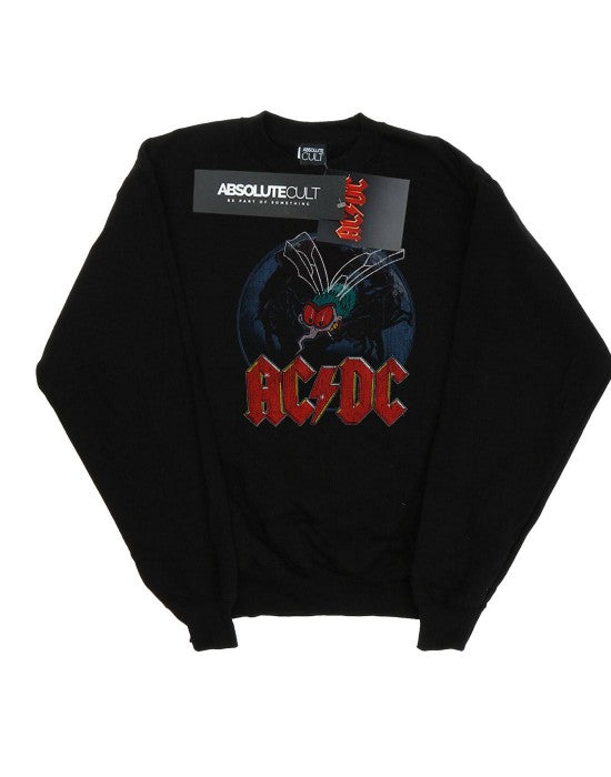 Front - AC/DC Mens Fly On The Wall Cotton Sweatshirt