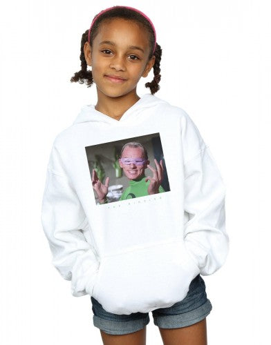 White - Back - DC Comics Girls Batman TV Series The Riddler Photgraph Hoodie