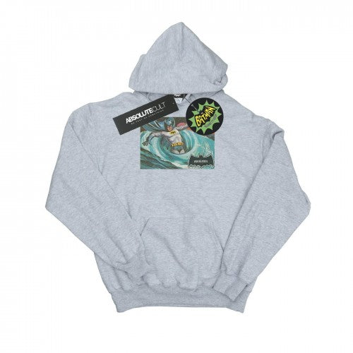 Front - DC Comics Boys Batman TV Series Whirlpool Hoodie