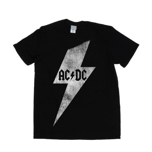 Front - AC/DC Mens Lightning Bolt Cotton T-Shirt