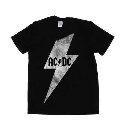 Front - AC/DC Mens Lightning Bolt Cotton T-Shirt