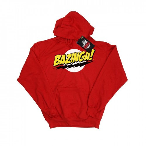 Front - The Big Bang Theory Mens Sheldon Bazinga Hoodie