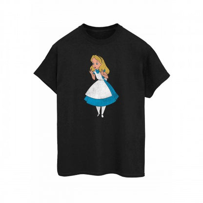 Baby Blue - Front - Alice In Wonderland Womens-Ladies Classic Boyfriend Cotton T-Shirt