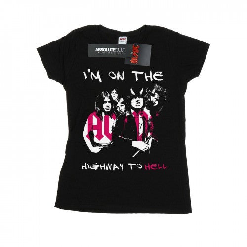Front - AC/DC Womens/Ladies I´m On The Highway To Hell Cotton T-Shirt