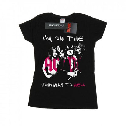 Front - AC/DC Womens/Ladies I´m On The Highway To Hell Cotton T-Shirt