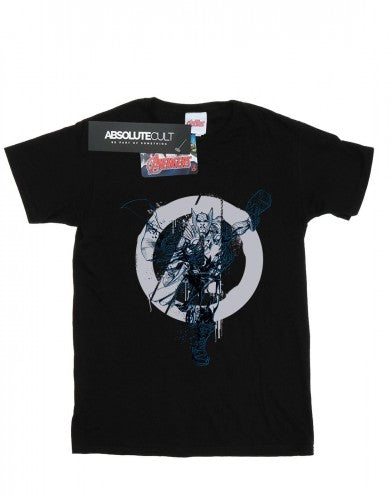 Front - Marvel Womens/Ladies Thor Circle Cotton Boyfriend T-Shirt