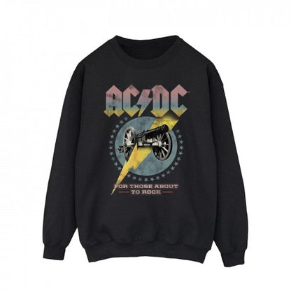 Front - ACDC Mens For Those About To Rock Cotton Sweatshirt