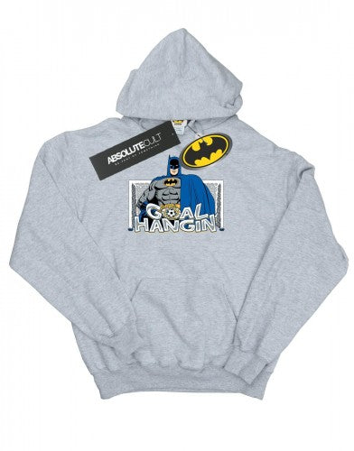Front - DC Comics Mens Batman Football Goal Hangin´ Hoodie