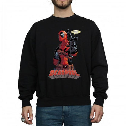 Front - Deadpool Mens Hey You Cotton Sweatshirt