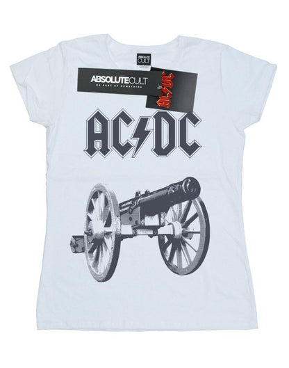 Front - AC/DC Womens/Ladies For Those About To Rock Cotton T-Shirt
