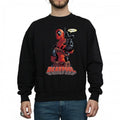 Front - Deadpool Mens Hey You Cotton Sweatshirt
