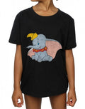 Black - Pack Shot - Dumbo Girls Classic Cotton T-Shirt