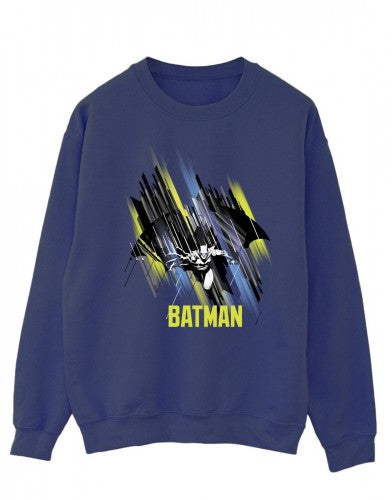Navy Blue - Lifestyle - DC Comics Mens Batman Flying Batman Cotton Sweatshirt