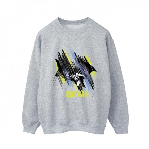 Sports Grey - Lifestyle - DC Comics Mens Batman Flying Batman Cotton Sweatshirt