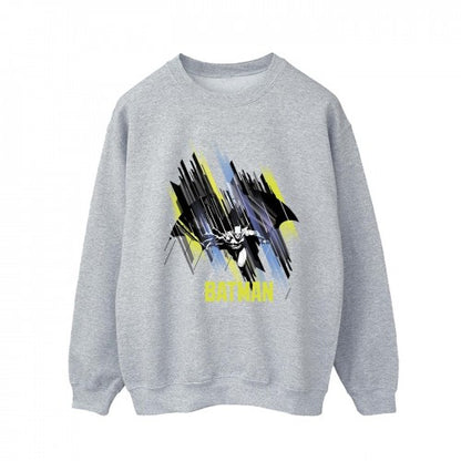 Sports Grey - Lifestyle - DC Comics Mens Batman Flying Batman Cotton Sweatshirt