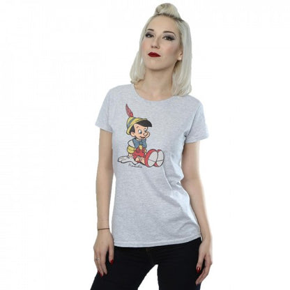Heather Grey - Lifestyle - Pinocchio Womens-Ladies Classic Heather T-Shirt