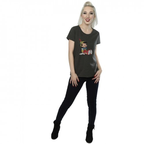 Light Graphite - Lifestyle - Pinocchio Womens-Ladies Classic Heather T-Shirt