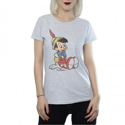 Front - Pinocchio Womens/Ladies Classic Heather T-Shirt