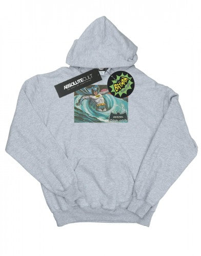 Front - DC Comics Womens/Ladies Batman TV Series Whirlpool Hoodie