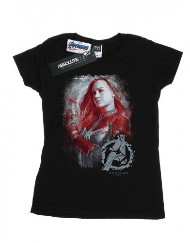 Front - Marvel Womens/Ladies Avengers Endgame Captain Marvel Brushed Cotton T-Shirt