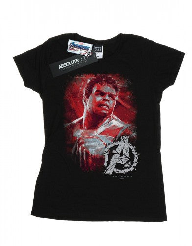 Front - Marvel Womens/Ladies Avengers Endgame Hulk Brushed Cotton T-Shirt
