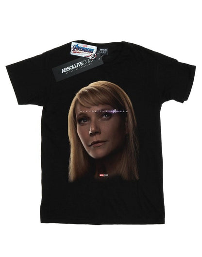 Front - Marvel Girls Avengers Endgame Avenge The Fallen Pepper Potts Cotton T-Shirt
