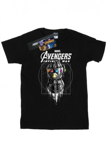 Front - Marvel Mens Avengers Infinity War Gauntlet T-Shirt