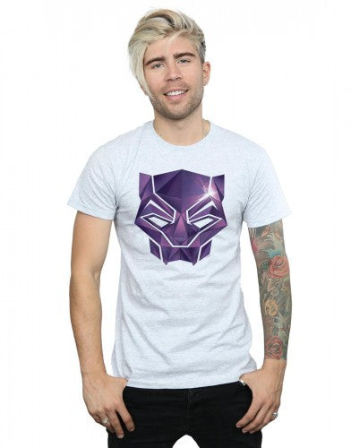 Sports Grey - Back - Marvel Mens Avengers Infinity War Black Panther Geometric T-Shirt