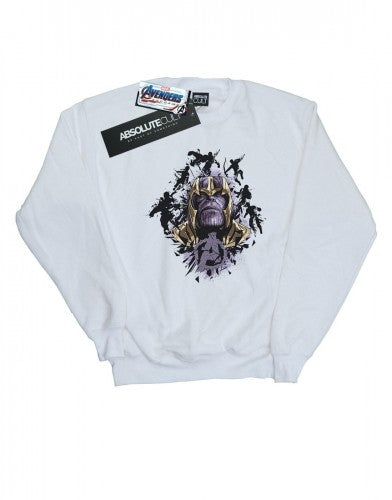 Front - Marvel Mens Avengers Endgame Warlord Thanos Cotton Sweatshirt